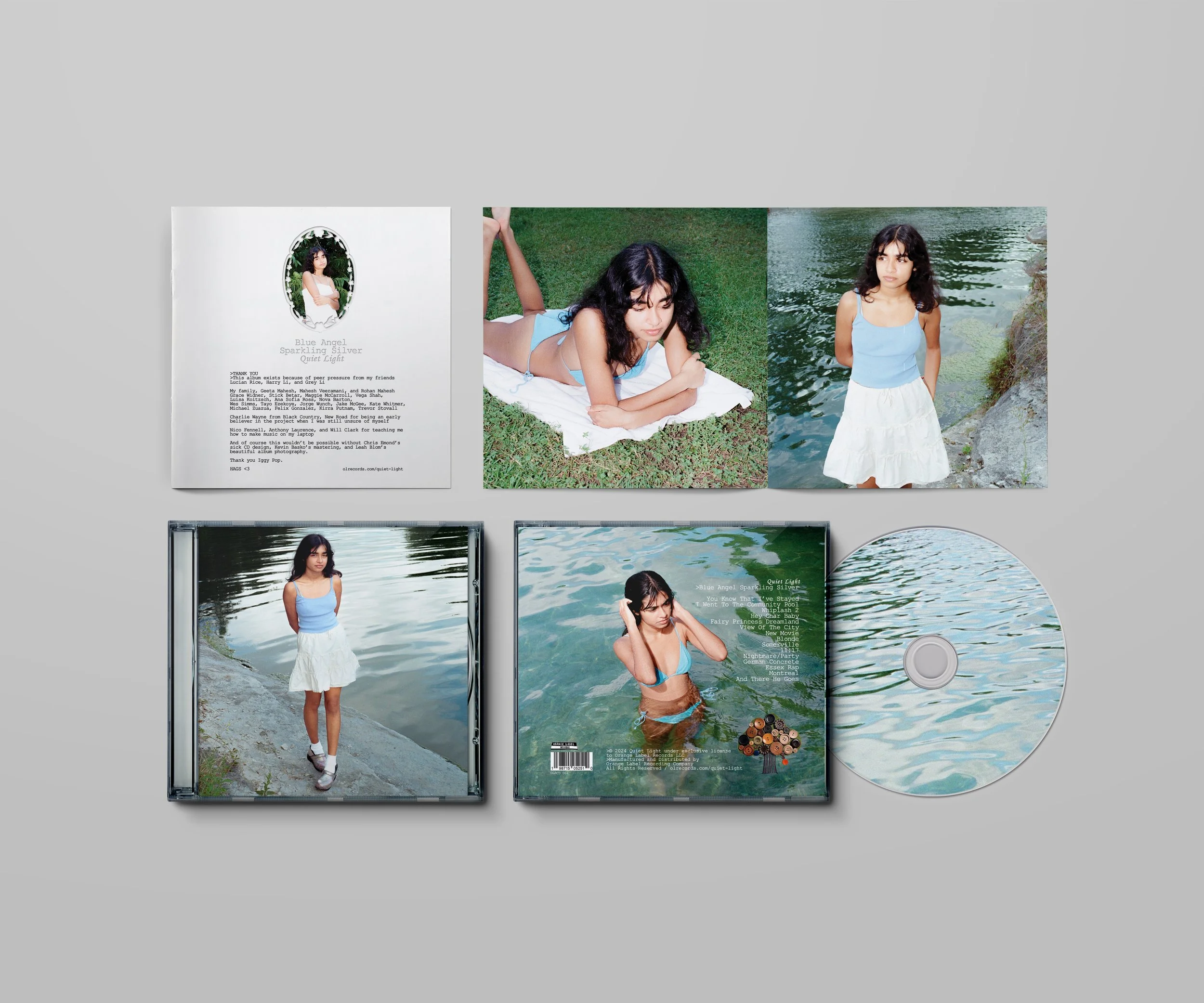 Quiet Light - Blue Angel Sparkling Silver (CD) — Orange Label Records
